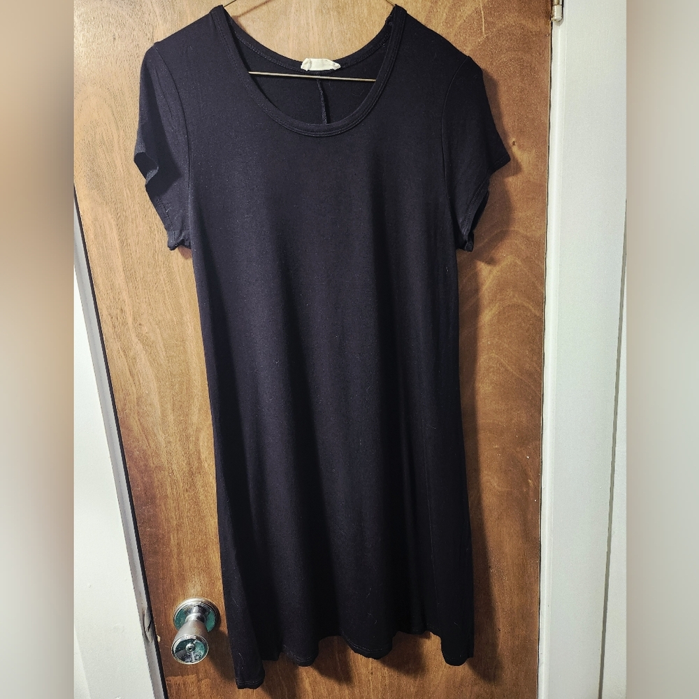 Olivia Rae Black T-Shirt Dress